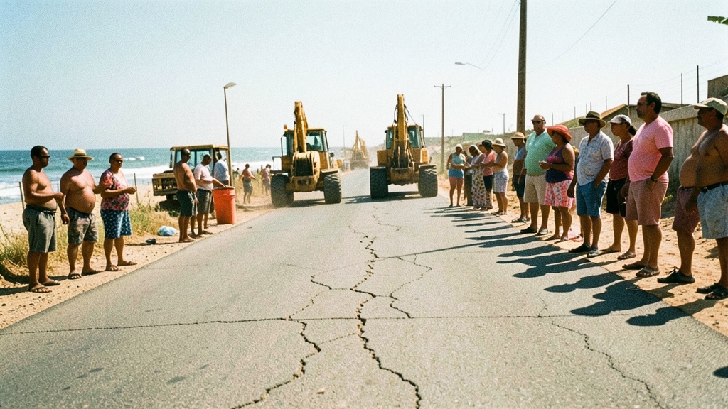 Asfaltado en Playas: obras avanzan al 40% pero vecinos critican caos vial