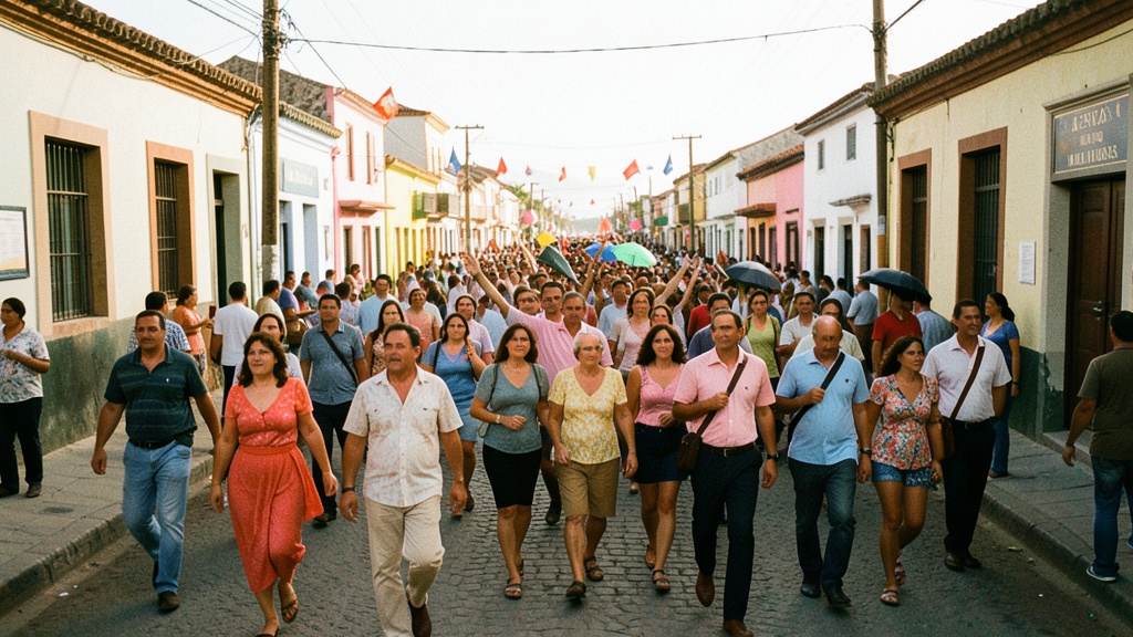 Playas celebró su cantonización con desfile en Zenón Macías por obras del malecón