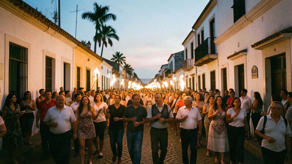 Playas celebra el Día del Bombero con tradicional Desfile de Antorchas