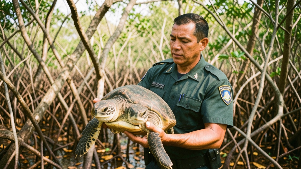 Detienen a Pablo C. por faenar tortuga en peligro en Playas