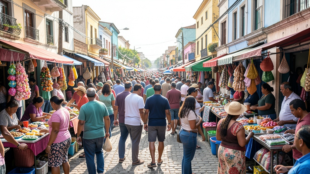 Feria de la Alcaldía reúne a 200 comerciantes en calle Sucre con productos desde USD 1