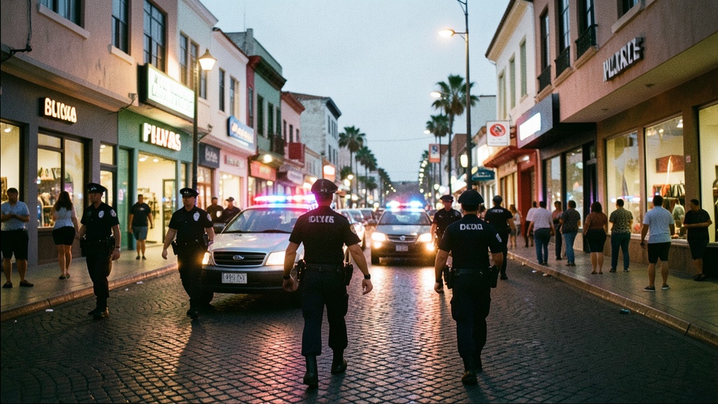 Policía de Playas refuerza patrullaje con convoyes en el casco comercial