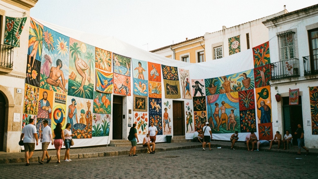 Jóvenes de Playas llenaron la tensomembrana con arte y cultura por el Mes de la Juventud