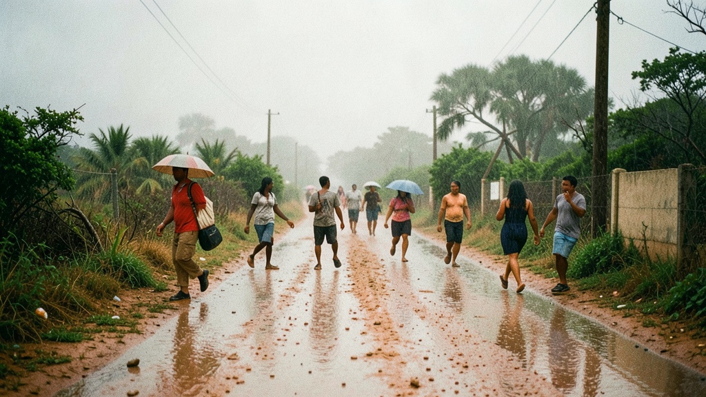 Lluvias intensas azotan Playas toda la noche: autoridades advierten sobre riesgos en el cantón