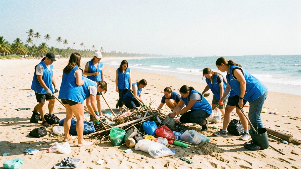 Jóvenes en Acción limpiaron 2 km de costa en Playas de Villamil