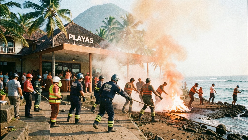 Bomberos controlan incendio en Ocean Club, Playas