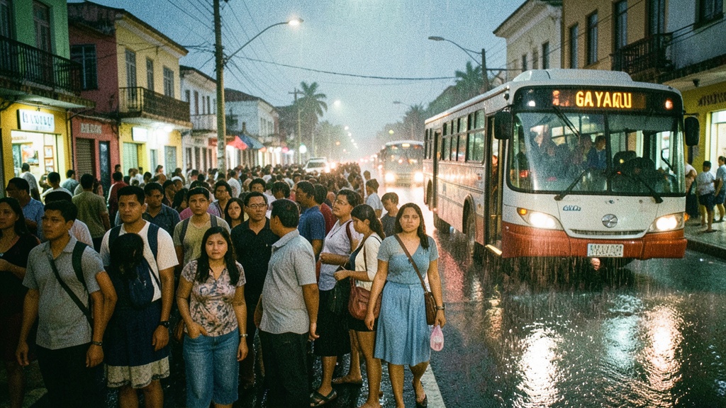 Estudiantes de Playas exigen bus nocturno a Guayaquil para evitar transnochar