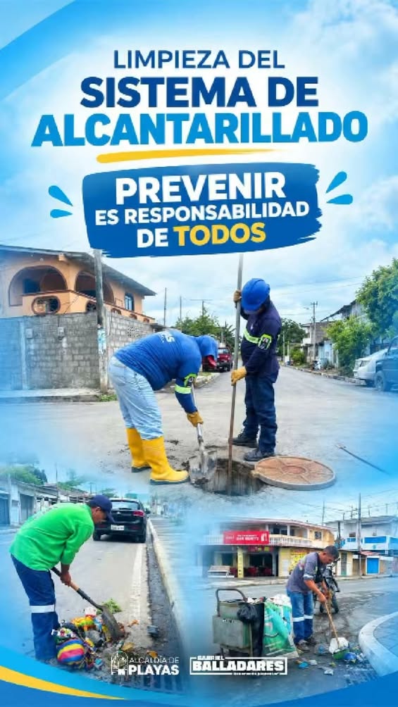La Alcaldía de Playas advierte: evita tirar grasas y basura para prevenir inundaciones