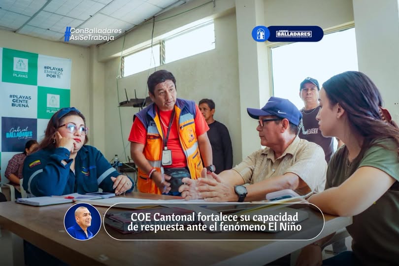 Playas se prepara ante El Niño: COE Cantonal define planes de emergencia