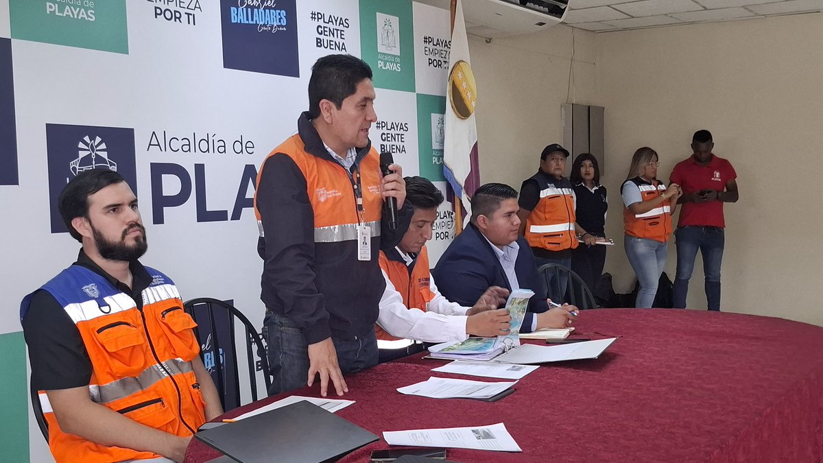 Simulacro cantonal en Playas prepara al vecino para el SAT Tsunami del 31 de enero