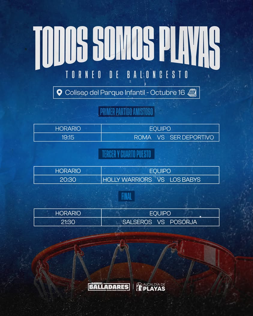 Gran final de 'Todos Somos Playas' se juega este viernes en el Parque Infantil